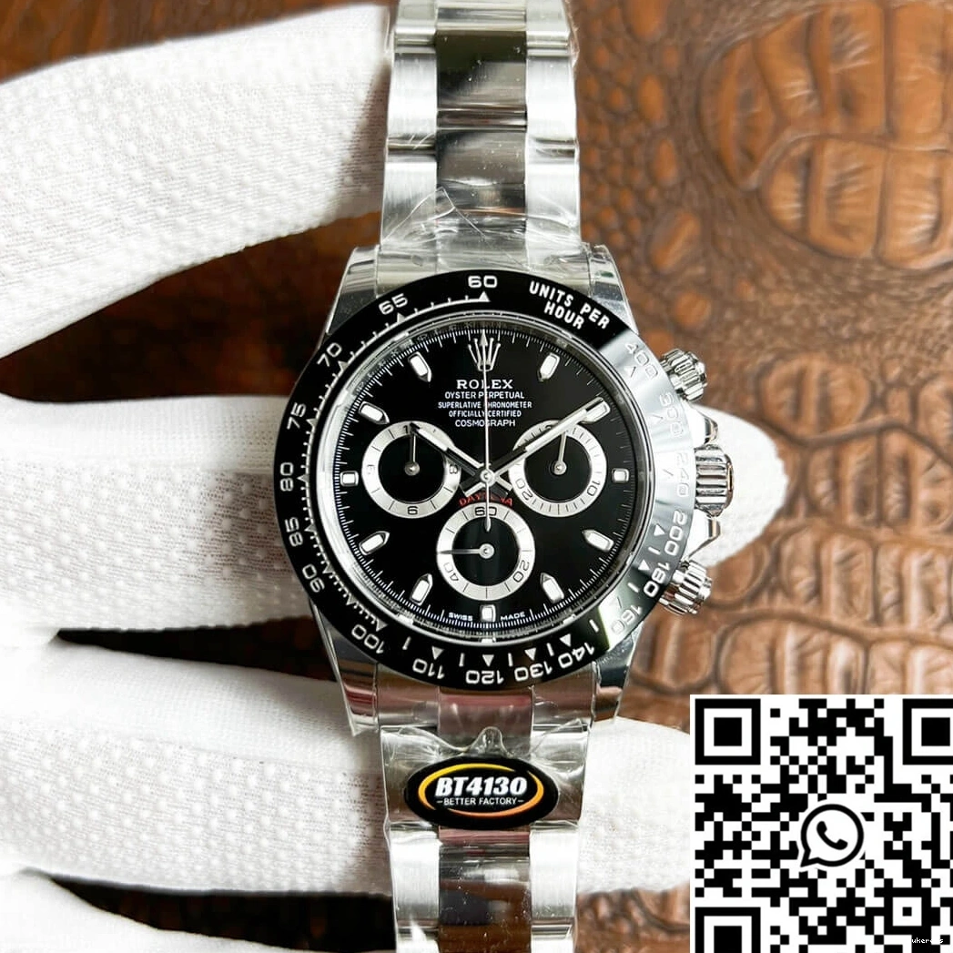 Black Bezel Daytona BT Rolex Ceramic M116500LN-0002 Factory 0425